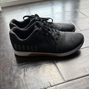 NOBULL Black Low-Top Training Sneakers with Gum Outsole